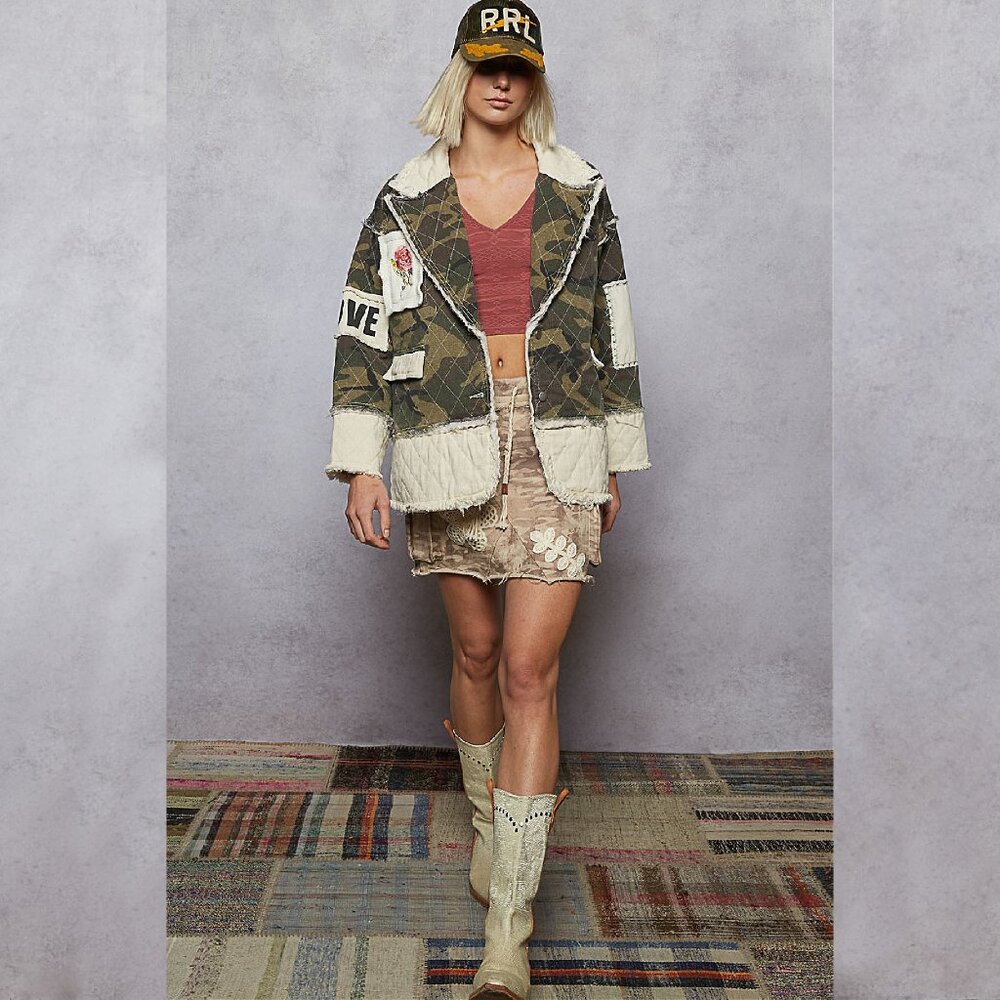 POL Camo Love Patch Heart Jacket - Picture 6 of 6